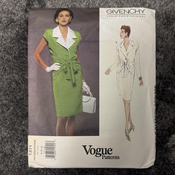 Other - UNCUT/FF Vogue Givenchy Blouse Top Pencil Skirt Pattern #1371 Sz 8 10 12 W/label